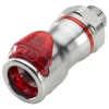 3/8 SAE-06 LQ6 Chrome Plated Brass Valve Body - Red (Insert Sold Separately)